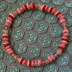 Beaded choker Necklace handmade OS